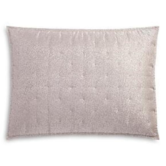 Hudson Park Pietra Quilted Metallic Pillow Sham STANDARD Lilac Purple - Picture 1 of 2